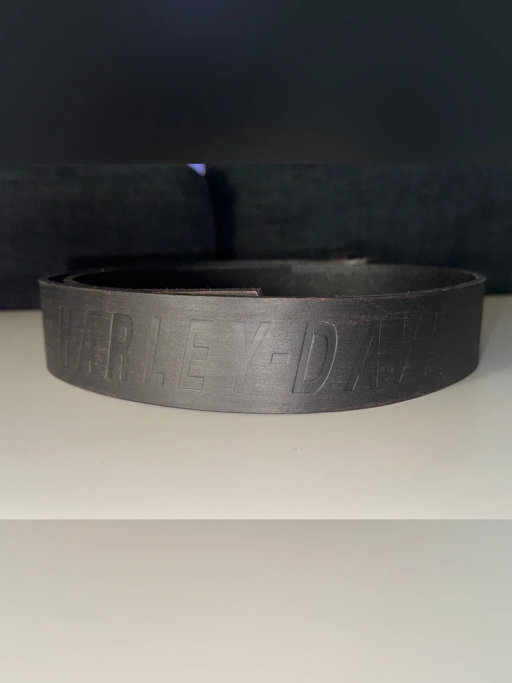 NWOT Harley-Davidson Embossed Leather Belt-  Sz 32